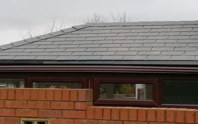 Tapco slate conservatory roof in Oldham
